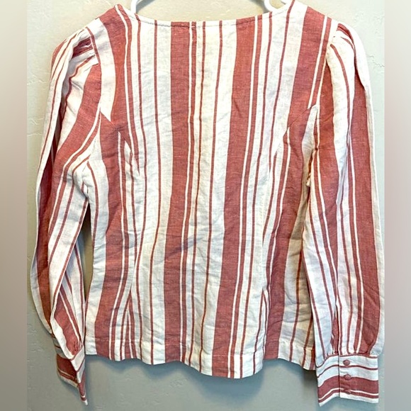 New Bohme XS/Small Striped Button Up Top - Picture 3 of 4